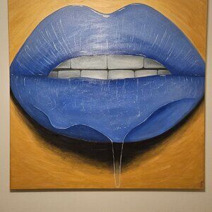 Original signed commissioned piece by up and coming abstract artist